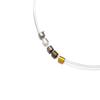 Pulsera redonda de cobre cuentas de posicionamiento cuentas de cortina cuentas fijas tubo de posicionamiento de cobre accesorios hechos a mano DIY