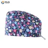Gorro Quirúrgico Estampado Femenino Algodón Puro Gorro de Enfermera Gorro Baotou Nacido de la Luna Doctor de Clínica Dental y Estomatológica Gorro de Trabajo Masculino
