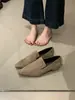 Colección Nueva de Verano 2026: Mules Cuadrados de Tacón Bajo para Mujer, Planos, Versátiles, Elegantes Zapatos de Piel, Estilo Mary Jane, Zapatos Planos para el Trabajo