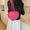 Bolsa Simples de Letras Moda Amor 2025 Estilo Ocidental Verão Nova Axila Ombro Transversal Coração Ombro Bolsa Feminina