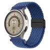 Fivela Magnética de Laço Pulseira de Relógio Trançada de Círculo Duplo Adequada para Relógios Samsung Huawei 20 22mm Pulseira de Pulso Magnética de Nylon