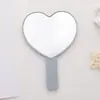 Espejo de Maquillaje, Espejo Táctil con Forma de Corazón, Espejo Portátil con Mango, Logo Imprimible, Espejo Mini de Mano para Niñas, Espejo con Forma de Corazón