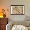 Nova Pintura Decorativa para Sala de Estar Estilo Chinês, Hall de Entrada, Sala de Estar, Sala de Estudo Pintura de Parede para Pendurar, Sala de Chá, Pássaro Magpie, Flores, Pássaros, Parede de Fundo com Bambu
