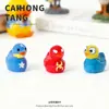 Figura de Patito de Dibujos Animados 3D Linda Resina Encanto Creativo para Zapato Llavero Colgante Pequeño Venta al por Mayor