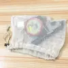Bolsa de malla de algodón para verduras y frutas al por mayor, bolsa de malla de algodón, bolsa de malla de cuadrícula media, tamaño de bolsa disponible