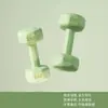 Halteres pequenos na cor macaron, equipamento de fitness feminino, para uso doméstico, halteres infantis com revestimento de borracha, kettlebells para treino de músculos dos braços masculinos, halteres de yoga