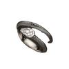 Anillo de plata S925 "Red Practice" para hombre, moderno y sencillo, con personalidad, estilo retro europeo y americano, con diseño de serpiente dominante.
