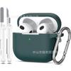Estuche protector para auriculares Airpods de 3.ª generación, estuche de silicona para auriculares Bluetooth de Apple, bolígrafo de limpieza, estuche para auriculares con hebilla de montañismo.