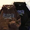 Sudadera con Capucha Versátil para Hombre, Otoño e Invierno, Forrada de Polar, Nuevo Estilo 2025, Chaqueta Suelta Oversize, Top de Moda