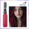 Tinta de Cabelo Transfronteiriça, Creme de Tinta de Cabelo Lavável de Sete Cores, Caneta de Tinta de Cabelo Temporária Descartável, Creme de Tinta para Sobrancelhas Multifuncional de Cor da Moda