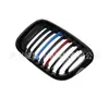 Adequado para BMW Série 3 E46 98-01 Barra Horizontal Grelha Três Cores Antiga Quatro Portas Modificada Grelha de Entrada de Ar de Linha Dupla