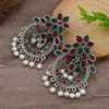 Pendientes Largos Bohemios Cuidadosamente Seleccionados para Mujer, Pendientes de Borla Acrílica Coloridos Retro, Estilo Étnico de Yunnan, Versátiles