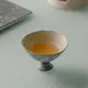 Caneca Master de Cerâmica Roxa Ino Kiyosong com Flores de Lírio Pintadas à Mão, Exquisite Caneca de Chá Kung Fu para Degustação de Chá Pessoal Feminino