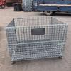 Carrito de Metal, Marco de Hierro, Jaula de Hierro, Canasta Volteable, Caja de Malla de Hierro, Estante de Almacenamiento, Almacenamiento Apilable, Acero, Móvil, Multicapa