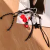 Pulsera Trenzada de Nylon Colgante Principios de Verano Versátil Llavero de Coche Colgante de Mochila Cadena Creativa Versátil Temperamento