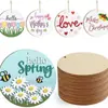 Fabricante transfronterizo de piezas de madera en bruto para árboles de Navidad DIY, varias decoraciones de animales, plantas y Mickey Mouse