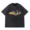 Camiseta Estampada de Anime Pain para Hombre Camiseta de Algodón Lavado Retro Camiseta Harajuku Camiseta de Hip-Hop Urbano para Hombre 2023