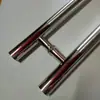 Venda Direta de Fábrica Maçaneta de Porta de Vidro Média Lixada Tubo Redondo Espessado e Polido Maçaneta de Porta de Correr Maçaneta de Porta de Aço Inoxidável