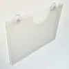Caja de Ventosa Caja de Almacenamiento Caja de Información de Oficina Bolsa Colgante Caja de Documentos de Plástico Transparente Bandeja con Pegatina de Vidrio Caja de Archivos Colgable