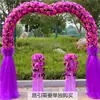 Arco de Flores para Casamento Arco de Flores de Seda Novo Modelo para Evento de Celebração de Inauguração de Loja Decoração de Arco de Casamento Arranjo de Flores Suporte de Flores