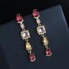 925 agulha de prata em forma de diamante em forma de Taro brincos roxos coreano Internet celebridade elegante romã brincos vermelhos brincos de emagrecimento para as mulheres