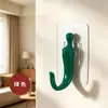 Gancho adhesivo creativo con forma de chile para montar en la pared, no requiere taladro, para colgar llaves y ropa detrás de la puerta o en la entrada, gancho para el hogar al por mayor