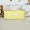 Bolsa para lápices de gran capacidad casual para estudiantes, estilo Ins, bolsa de papelería para estudiantes, bolsa cosmética portátil multifuncional, estuche cuadrado para lápices