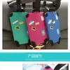 Etiquetas de Equipaje de PVC de Venta Caliente Transfronterizas con Diseños de Dibujos Animados, Etiquetas de Embarque para Maleta, Etiquetas Antiperdida para Bolsa de Viaje, Personalizables