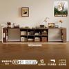 Escritorio Doble de Madera Maciza Mesa de Estudio para Adultos en Casa Mesa Larga para Dormitorio Armario de Almacenamiento Mesa de Ordenador Retráctil Integrada