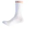 Meias Esportivas Femininas de Alta Elasticidade para Cruzamento de Fronteiras Meias Pretas e Brancas de Cano Médio para Estudantes Meias de Algodão Absorventes de Suor Casuais Meias Longas de Cor Sólida para Mulheres