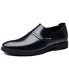 Sapatos de Couro Primavera e Outono para Homens, Sapatos Casuais para Homens, Sapatos Slip-On Jovens Respiráveis de Solado Macio para o Trabalho, Sapatos Tendência Estilo Coreano Business para Homens