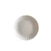 Plato Occidental de Cena Blanco Puro Sencillo con Patrón Vertical en Relieve Plato Grande de Pulgada para el Hogar Plato para Pasta Plato de Restaurante Plato para Bistec