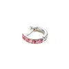 Hensen Cobre Incrustado Zircônia Geométrica Agulha Reta Piercing de Orelha Estilo Mini Exquisito Borda Fivela de Orelha 6/8mm Brincos de Menina