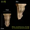 Madera maciza madera europea calcomanía de talla de madera pilar capitel viga soporte pared de fondo armario gabinete pasillo apertura mate cabeza de flor decorativa ménsula