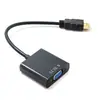Cable de conversión HD de HDMI a VGA 1080p con audio con fuente de alimentación convertidor de video hdmi a vga