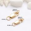 Cor de ouro 14K/18K fecho de cauda de peixe que mantém a cor acessórios para joias artesanais diy colar pulseira de ouro com fecho de cauda receptor