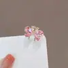 Acessório de Cabelo Novo Estilo Coreano e Japonês com Laço de Cristal Mini Presilha de Cabelo Mini Presilha de Garra Presilha Lateral para Franja Presilha para Franja da Testa para Mulheres em Estilo Tradicional