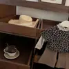 ¡Estilo CoreanoModa Pequeña Bloguera! Conjunto de camiseta de estilo coreano súper lindo para niñas, tipo dos piezas, con estampado de leopardo, y pantalones acampanados