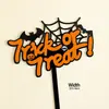 Caixa de Almoço de Polpa de Halloween Decoração de Bolo Fantasma Engraçado Demônio Abóbora Pom-pom Chapéu Pequeno Acessórios de Inserção