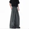 Verão 2026 Novo Estilo Novo Estilo Chinês Simples Retrô Calças Casuais Estilo Artístico Tendência de Hong Kong Design de Nicho Calças Longas Marca da Moda
