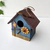 Manualidades de Casa para Pájaros de Madera Nido de Pájaro Patio Jardín Villa Balcón Colgante de Pared Paisajismo de Jardín Decoración Exterior Nido de Pájaro