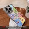 Adequado para Apple 16Promax Mobile Phone Case 16Plus Cute Monster 16Pro Novo Personalizado Galvanoplastia Grande Quatro Cantos
