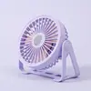Nuevo ventilador pequeño USB recargable para escritorio, batería de litio, 4 velocidades de viento, ventilador eléctrico, ventilador pequeño de escritorio para dormitorio de estudiante