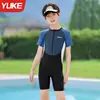 Traje de Banho Infantil, Traje de Banho Profissional de Peça Única para Treinamento Esportivo Específico para Piscina Masculino