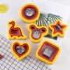 Molde para Sanduíche de Pão Molde para Biscoito de Aço Inoxidável Molde Completo para Bolo de Mão Molde para Vedação e Corte de Sanduíche