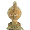 Fábrica de tallado en bronce para cabello Hengbao venta al por mayor estatua de Buda de cobre fundido Bodhisattva Guanyin de las mil manos estatua de bronce Guanyin del Tíbet adornos