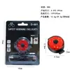 Luz Trasera Redonda Mini Regulable para Bicicleta Recargable por USB LED de Colores Luz de Advertencia Nocturna Luz Trasera para Ciclismo