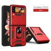 Funda de Teléfono Creativa Compatible con Pantalla Plegable Samsung Funda de Teléfono Completa Integrada 4 en 1 con Soporte Magnético Funda Protectora Plegable