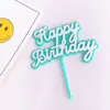 Novo Plug-in para Bolo de Assar Estilo ins Multicor Acrílico de Camada Dupla Plug-in para Bolo Layout Decorativo de Bolo de Festa