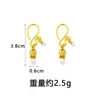 Populares Pendientes de Flor de Lirio del Valle Estilo Palacio con Borla de Perlas de Imitación, Tendencia Nacional, Ganchos para Orejas de Oro Arena Antigua, Joyería de Oro de Imitación para Mujer